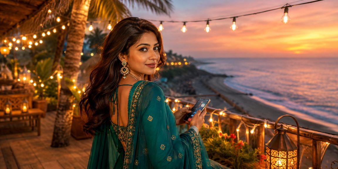 কক্সবাজার সমুদ্র সৈকতে মোবাইলে লটারি খেলছেন একজন তরুণ